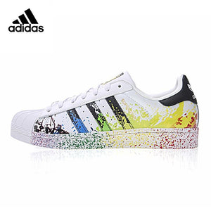 Original New Arrival Authentic Adidas Clover Superstar Gold Label Men and Women Skateboarding Shoes Sneakers