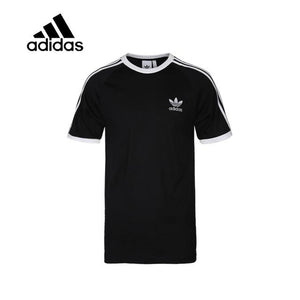 Original New Arrival Authentic Adidas Mens T-shirts Short Sleeve Male Black Leisure Sportswear Breathable Quick Dry Shirt