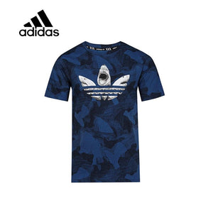 Original New Arrival Authentic Adidas Mens T-shirts Short Sleeve Male Blue Leisure Sportswear Breathable Quick Dry Shirt