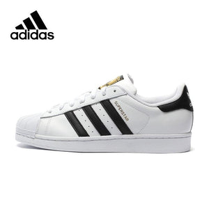Original New Arrival Official Adidas Men's and Women's Superstar Classics Unisex Skateboarding Shoes Sneakers